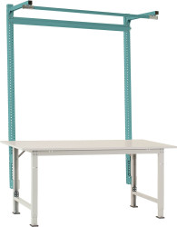 Manuflex AS1611.5021 Portal z wysięgnikiem w kolorze niebieskim RAL 5021, do standardu PACKPOOL o szerokości 1750 mm