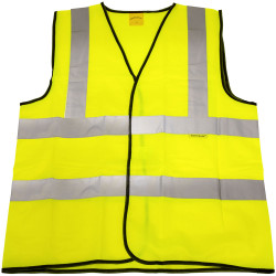 Worksafe 9804L Hi-Vis Waistcoat (Site and Road Use) Yellow - Large