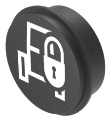 Nakładka do klawiatury, typ: Wkładka do klawiatury, symbol — immobilizer maszyny, do użytku z: Klawiatury serii 09