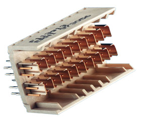 Złącze typu Backplane ERmet ZD Series 1.5 (Horizontal) mm, 2.5 (Vertical) mm Pitch 60-pinowe 4-rzędowe Męski, Mocowanie