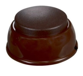 Wyłącznik nożny przelotowy, jednopozycyjny, zwierny, dwutorowy 16A 250V WN-2/16A/BRĄZ