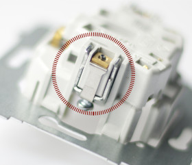 SONATA Przycisk pojedynczy czarny metalik ŁP-21R/M/33 OSPEL