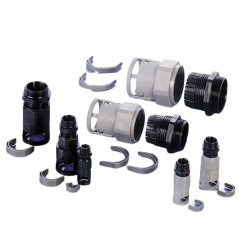 Łącznik do kanałów kablowych PMA gwint PG21 23mm Złączka elastyczna Poliamid 6 Czarny