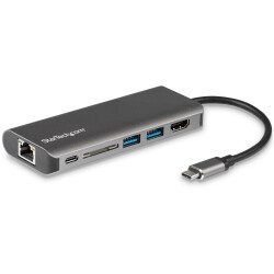 StarTech.com DKT30CSDHPD USB C Multiport Adapter, Portable USB-C Dock to 4K HDM