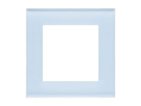 SIMON 55 Ramka 1 pojedyncza Nature szkło mrożone błękitne TRN1/180 KONTAKT SIMON