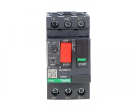 TeSys Deca Wyłącznik silnikowy 3P 2,2kW 4-6,3A GV2ME10