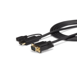 HDMI to VGA Cable - 6 ft / 2m - 1080p