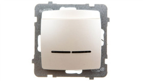 Karo Łącznik Hotelowy Z Podświetleniem Ecru Perłowy Łp-15Ss/M/42