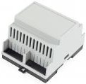 PC DIN rail enclosure, (L x W x H) 90 x 69 x 58 mm, gray, IP20, 1597DIN4GY