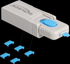 20925 Micro-USB port lock set (1x key, 5x locks)