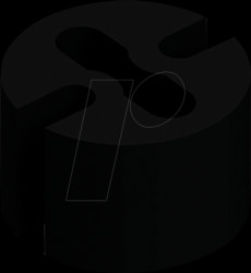 MAH 403 LED spacer for 3+5 mm LEDs, Ø 4,7 x 1,0 mm, PVC, black