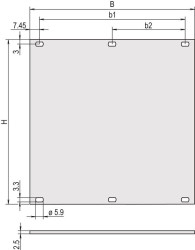 Panel stelażowy Panel przedni do szafy RACK nVent SCHROFF moduły stelażowe 3U skok poziomy 42KM