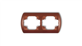 Trend Ramka Pozioma Podwójna Brązowy Metalik 9Rh-2
