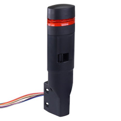 LD6A-1WZQB-R Red Stack Light LED Tower with Sounder & Flasher Wall Mount 24VAC/DC IDEC