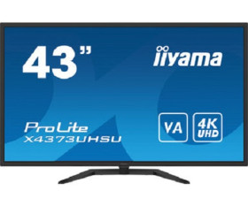 Monitor komputera Słuchawkowe 3,5 mm, Czarny, 43cal, 3840 x 2160 Pixels ProLite X4373UHSU-B1, iiyama