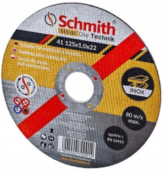Tarcza do cięcia stali nierdzewnej INOX 230x2,0 Schmith