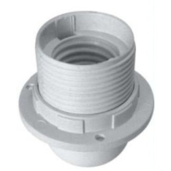 Oprawka E27 biała termopl. z koł. PAWBOL D.3006B