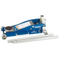 Draper 31479 Aluminium and Steel Trolley Jack (2.5 tonne)