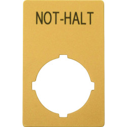 Eaton 121085 M22-XAK11 label 90x90 mm Emergency Stop yellow 1pc