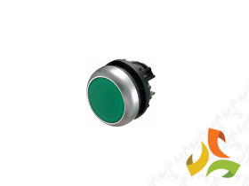 Przycisk płaski z samopowrotem, zielony, M22-D-G Eaton-Moeller