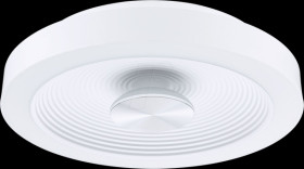 71177 Volea ceiling light, 18 W, 2120 lm, 3000 K, round, white/silver