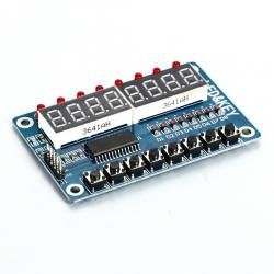 Moduł wyśw LED + diody + switch TM1638