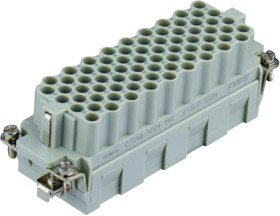 Socket contact insert, H-B 24, 72 pole, crimp connection, T2050722201-007