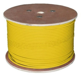 Kabel UTP kat.6 U/UTP 4x2x0,57 B2ca żółty LSOH Alantec 100m