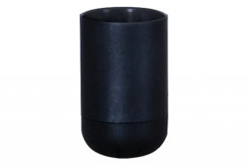 Oprawka termoplastyczna E27-6 - czarna 4A, 250V