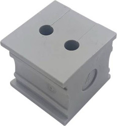 TRU COMPONENTS TC-10329272 Przepust kablowy ELT 2/4, (D x S) 21 mm x 21 mm, elastomer, 1 szt.