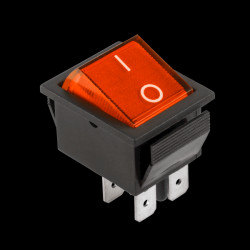 Przełącznik KCD4 ON-OFF 4pin czerwony