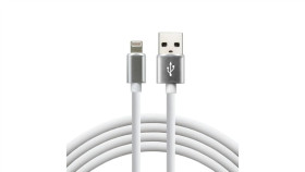 Kabel Przewód Silikonowy Usb - Lightning / Iphone Everactive Cbs-1Iw 100Cm Z...