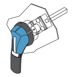 Uchwyt obrotowy do FUSERBLOC Socomec 1499