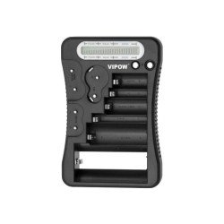 Tester baterii z wyświetlaczem LCD KT333 VIPOW DO PONAD 12 TYPÓW BATERII