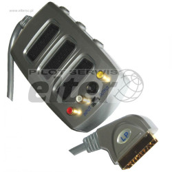 Scart rozgałęźnik 3gn. Svhs + przeł