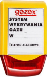 Sygnalizator akustyczno-optyczny SL-21, zasilanie 12V, Gazex SL-21 53335