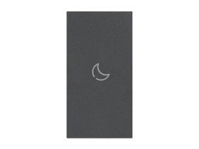 LIVING NOW "MY HOME" Klawisz z symbolem "noc" - 2 moduły - czarny KG01MH2BED LEGRAND