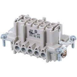 Wieland 70.300.1040.0 revos BASIC 500V 10 Pin &#x2B; PE Socket Insert