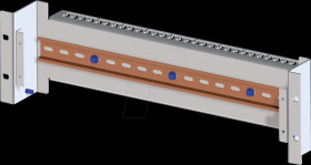205-420-55 19" DIN rail holder 3HE