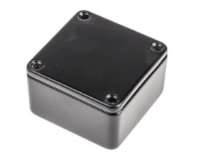 Obudowa ekranowana Czarny IP54, 50 x 50 x 31mm, RS PRO