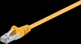 50167 Cat.5e F/UTP patch cable CCA yellow 3.0 m