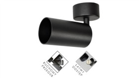 Lampa Spotlight Fargo 1Xgu10 Czarna