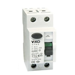 Wyłącznik różnicowoprądowy 2-polowy 25A 30mA RCCB Typ AC / vtr2-2530