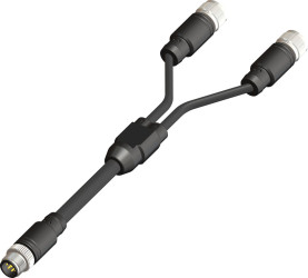 Kabel do siłownika/czujnika ze złączem Złącze M12 liczba rdzeni 8 długość 300mm Rodzaj A Męskie Złącze B Złącze M12