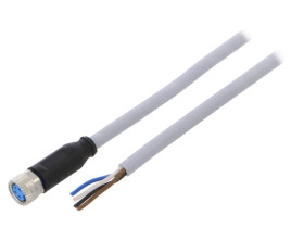 Przewód przyłączeniowy M12 PIN 4 kątowe 2m wtyk 250VAC 4A YG2A14-020UB3XLEAX