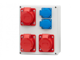 Rozdzielnica budowlana RB gniazda 2x16A/5 32A/5 2x230V IP44 R-240 F3.0304 F-ELEKTRO