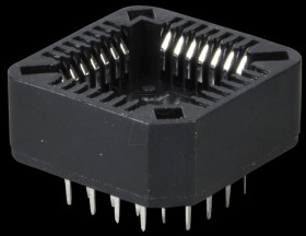 IC socket, 28-pin, PLCC