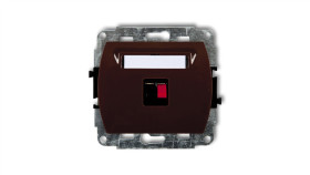 Trend Gniazdo Głośnikowe Pojedyncze Brązowy 4Gg-1