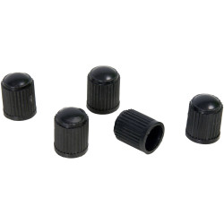 HP Autozubehör 18311 Valve dust cap 5-piece set Black tyre valve dust caps