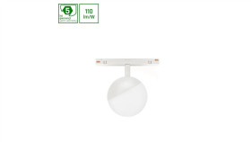 System Shift - Globe Oprawa Kula Na Szynoprzewód 100X148mm 5W 165St Biała 5...